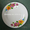 modern decal ceramic white plate